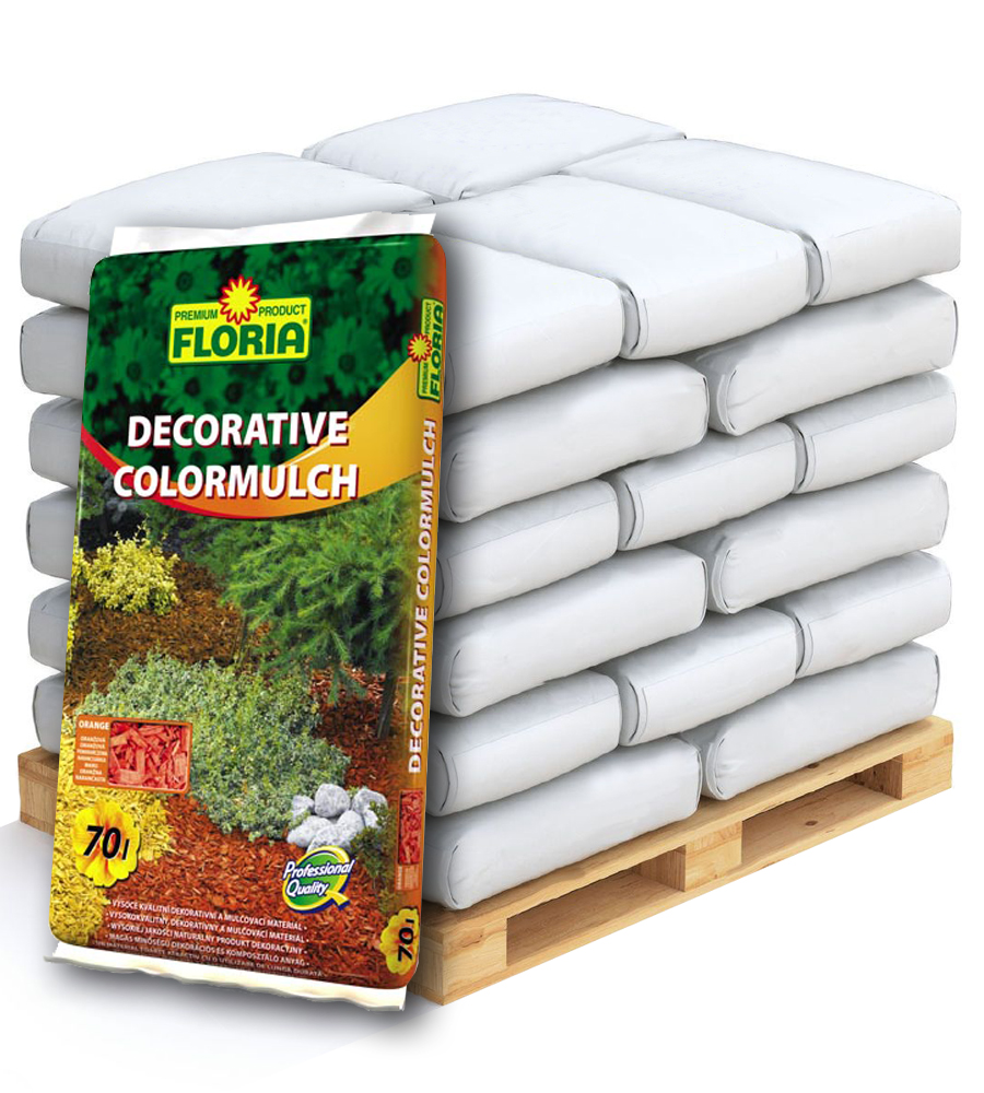 FLORIA Decorative ColorMulch oranžová Paleta 36 x 70 l