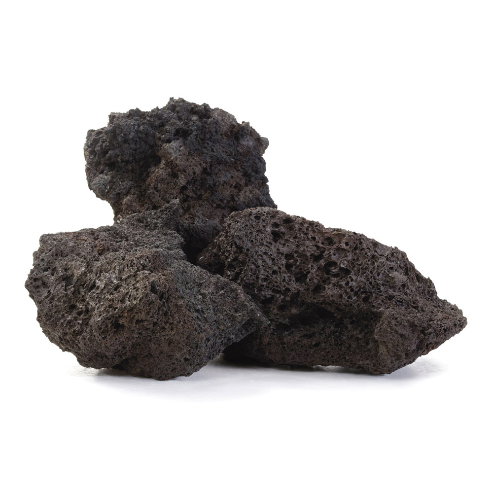 Okrasný lámaný kámen Lava Nera 200 - 400 mm (koš) 800 kg